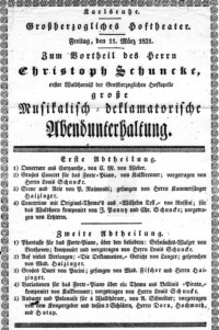 Konzert 1831