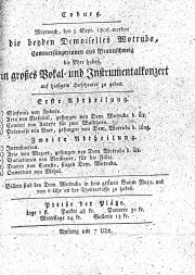 September 1806 Konzert Coburg