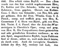 Allgemeine Musikalische Zeitung Mai 1815 - Bericht über Stockholm